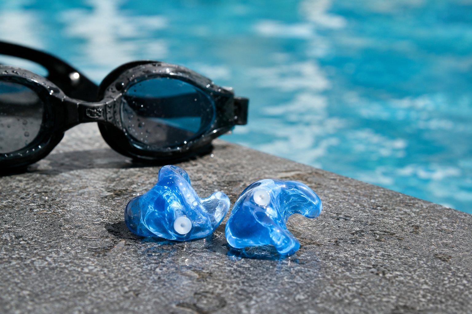 Custom made ear plugs for swimming